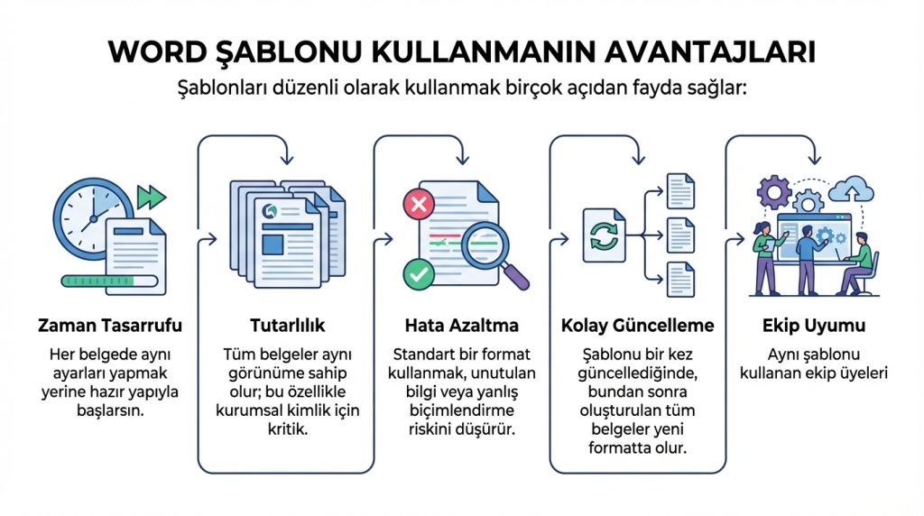 Word Şablonu Kullanmanın Avantajları