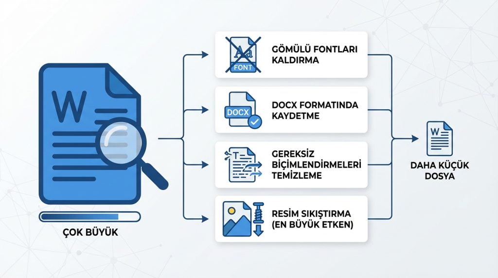 Word’de Resim Sıkıştırma ile Dosya Boyutunu Düşürme 5 Word belgesi çok büyükse resim sıkıştırma tek çözüm mü?