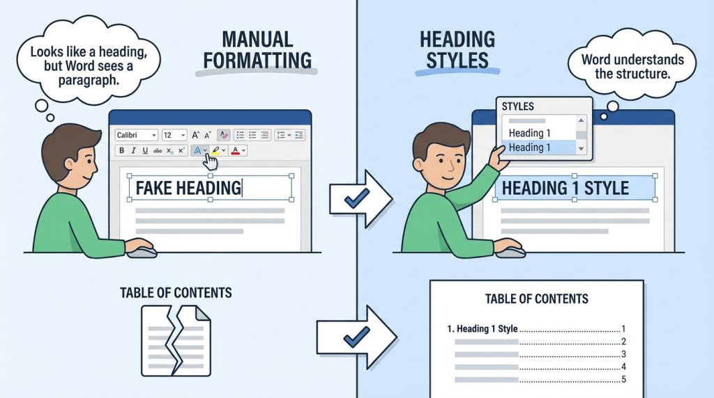 Word'de Başlık Stilleri Neden Bu Kadar Önemli?