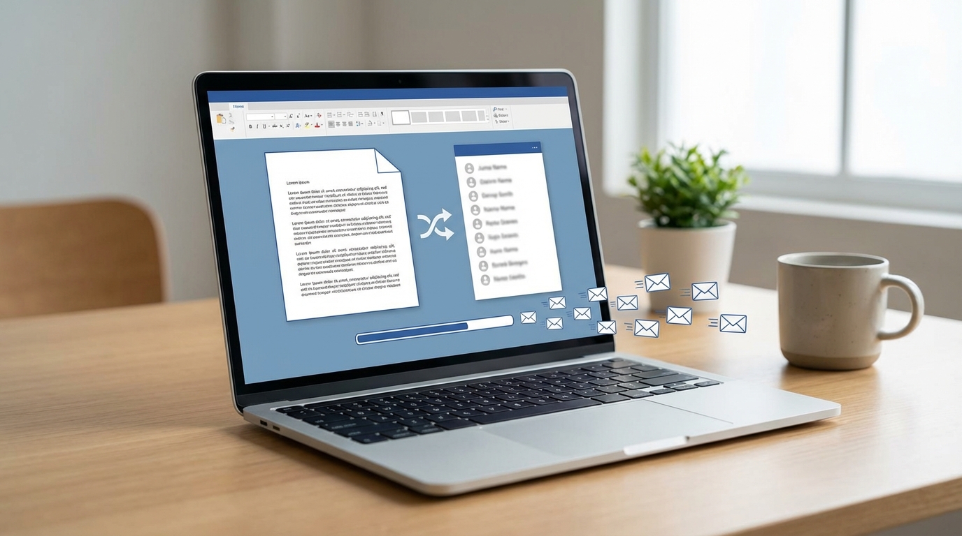 Word’de Posta Birleştirme ile Toplu E-posta Gönderme 1 Word’de Posta Birleştirme ile Toplu E-posta Gönderme