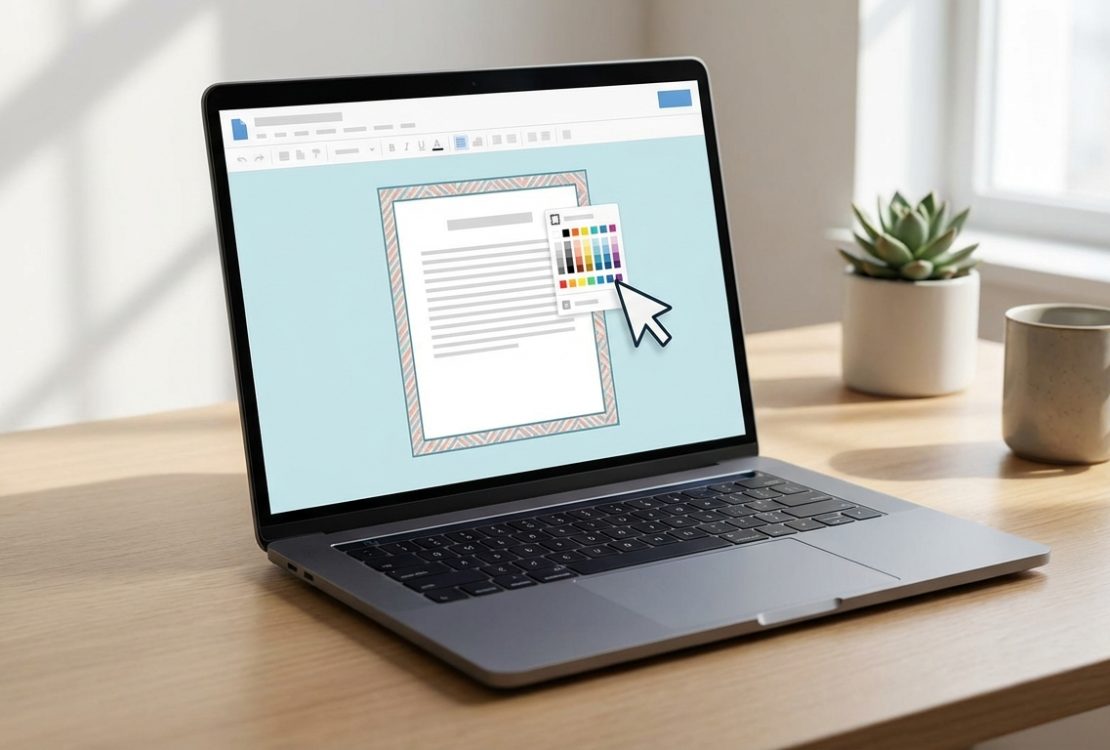 Word’de Sayfa Rengi ve Kenarlık ile Belge Tasarımı