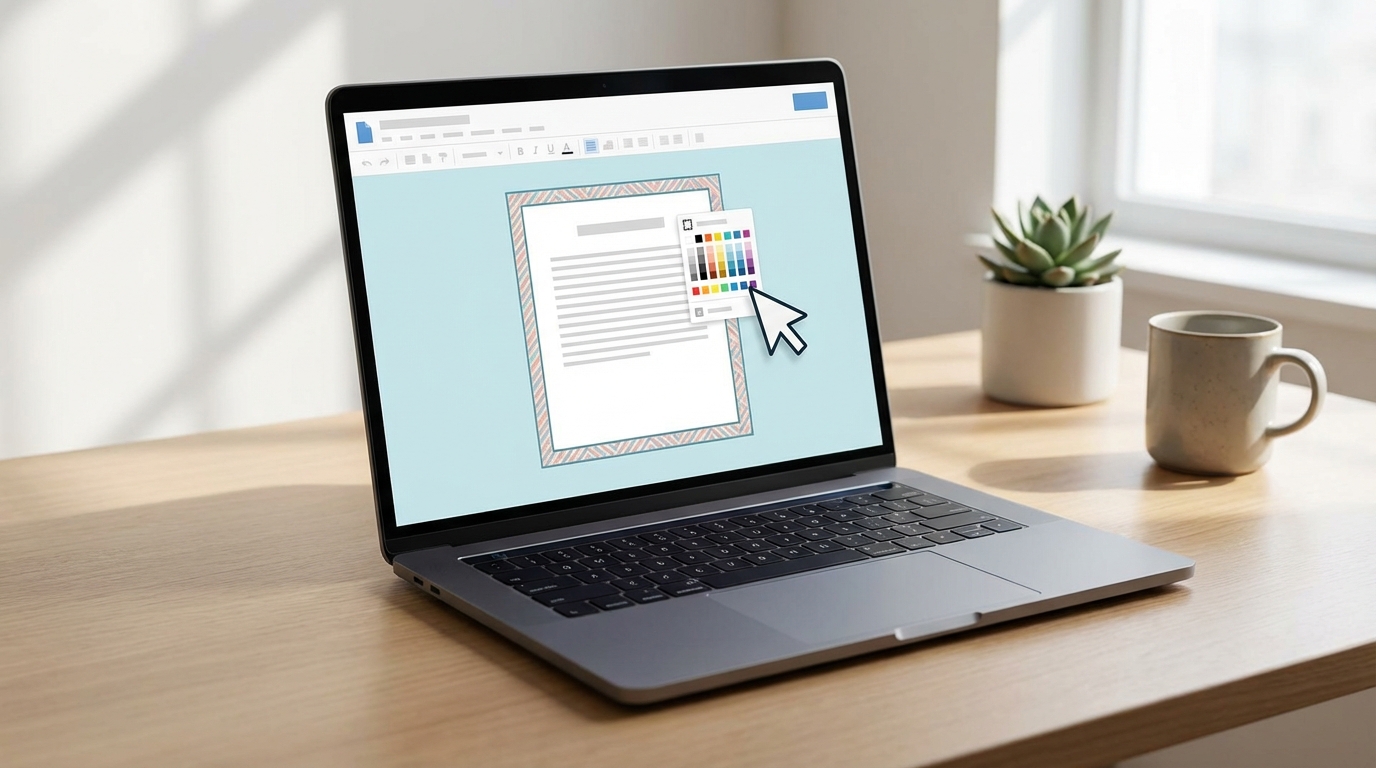 Word’de Sayfa Rengi ve Kenarlık ile Belge Tasarımı