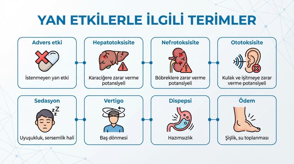 İlaç prospektüsü nasıl okunur? (terim sözlüğü) 4 Yan Etkilerle İlgili Terimler