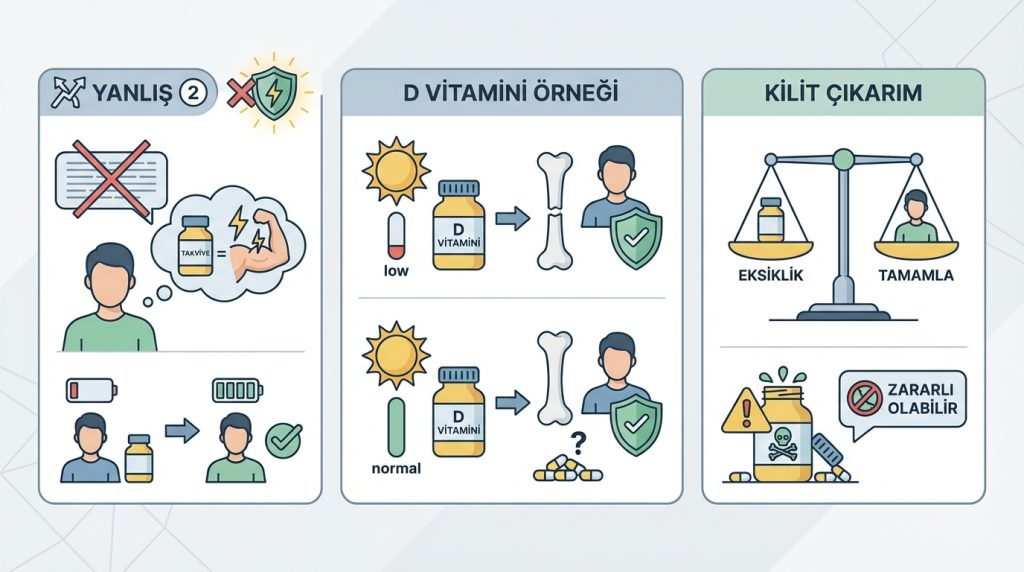 Yanlış 2: "Takviyeler bağışıklığı hızla güçlendirir"