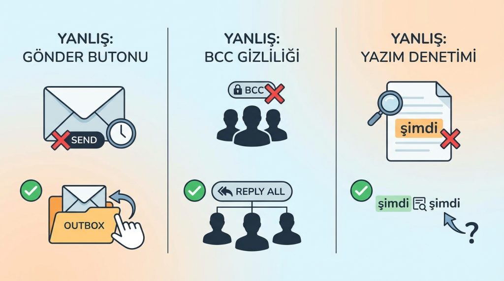 Outlook’ta Paylaşmadan Önce E-postayı Son Kez Kontrol Etme Rutini 4 Yanlış Bilinenler