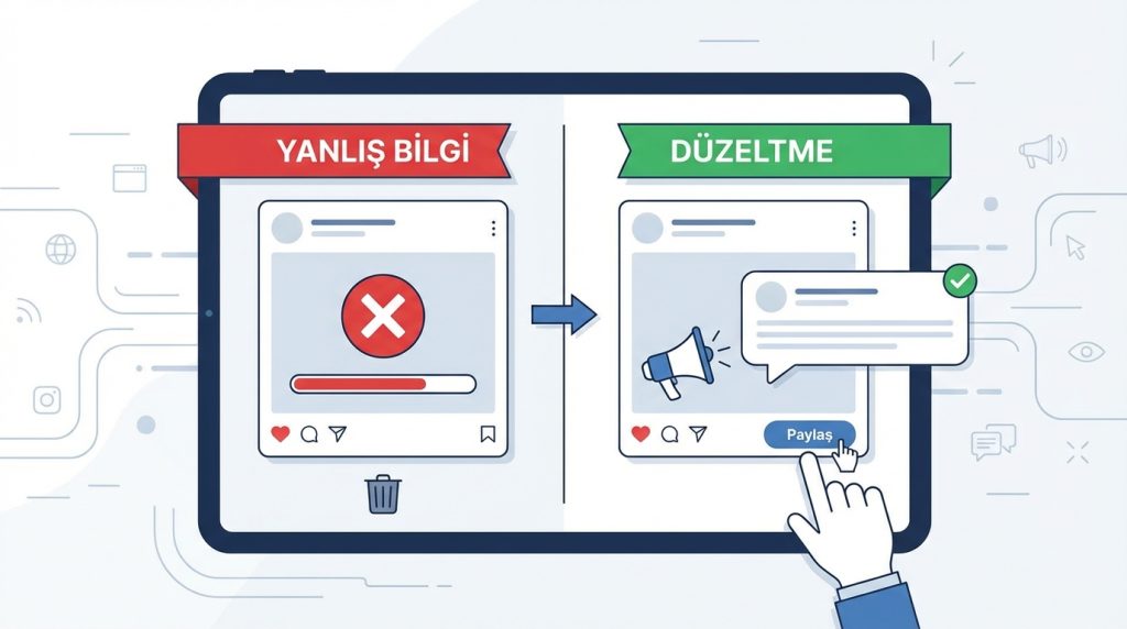 Yanlış bilgi paylaştığımı fark edersem ne yapmalıyım?