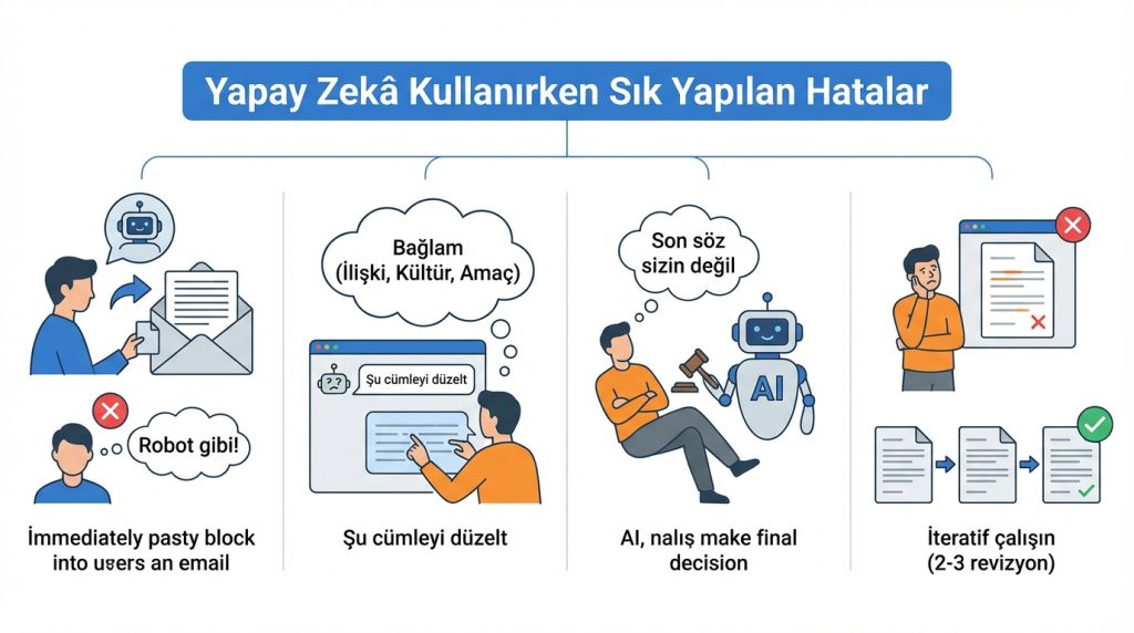 Yapay Zekâ Kullanırken Sık Yapılan Hatalar