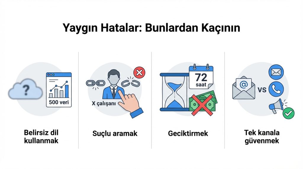 Yaygın Hatalar: Bunlardan Kaçının