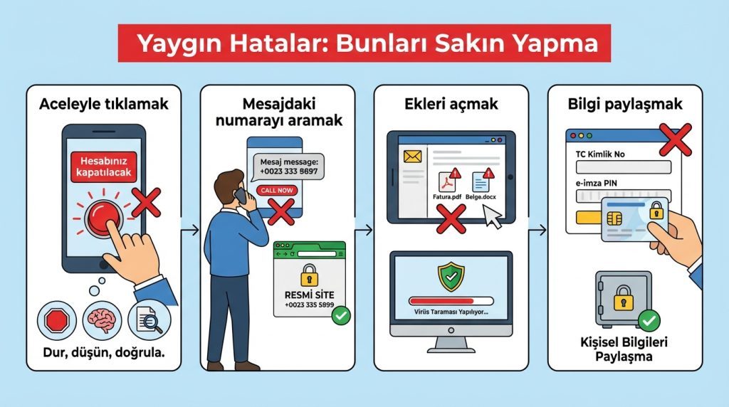 Yaygın Hatalar: Bunları Sakın Yapma