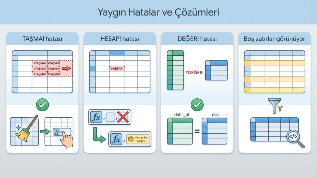 Yaygın Hatalar ve Çözümleri