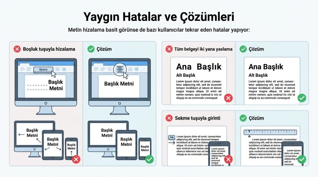 Yaygın Hatalar ve Çözümleri
