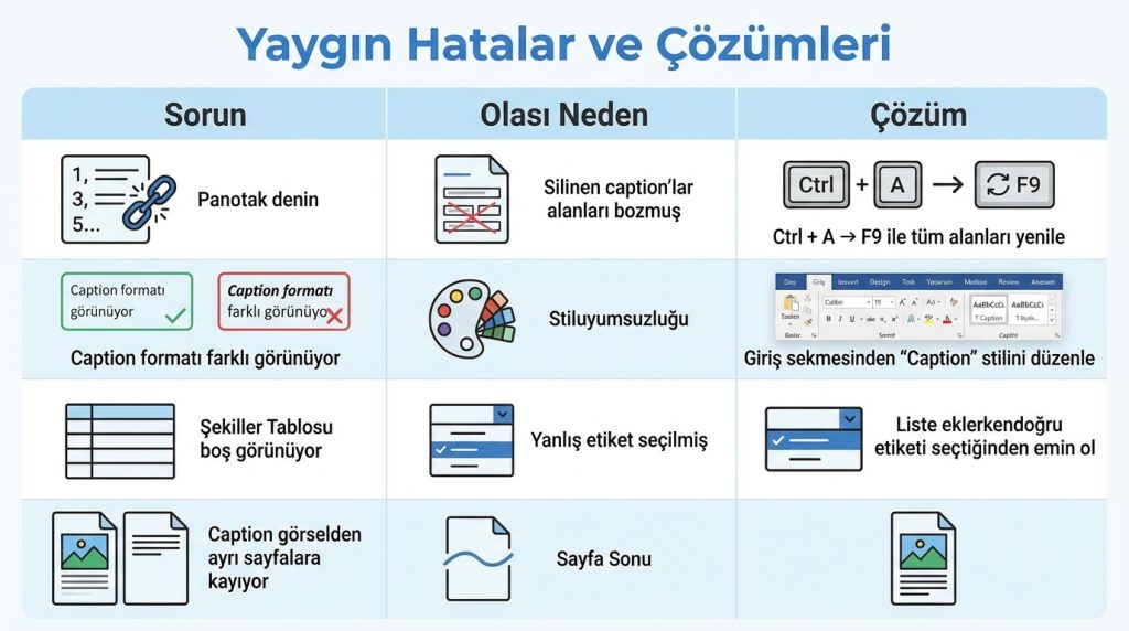 Yaygın Hatalar ve Çözümleri