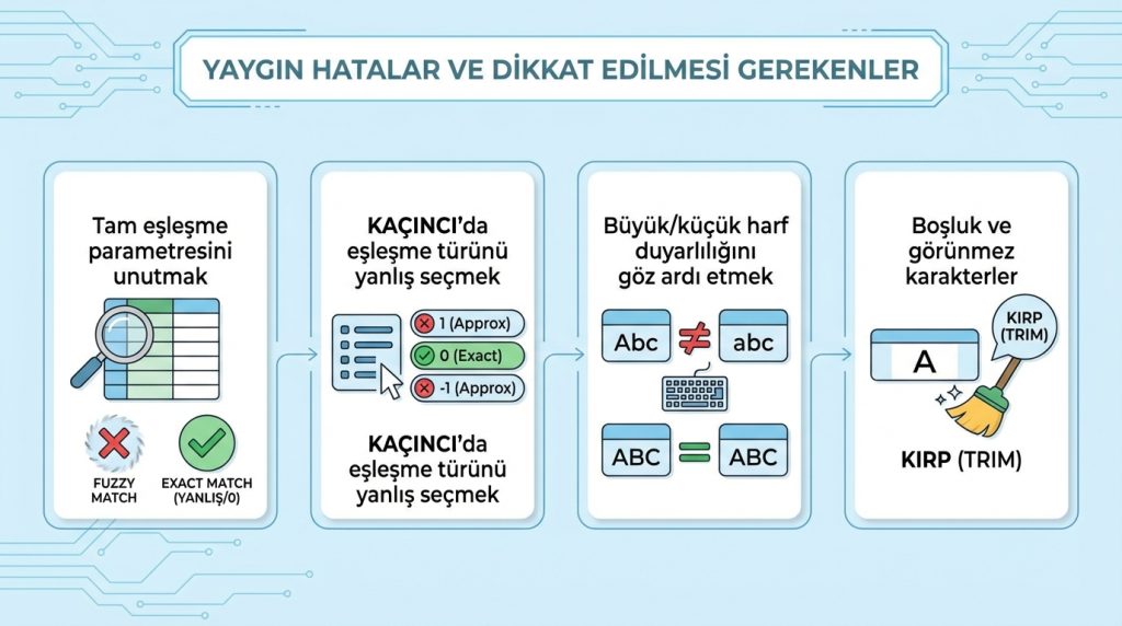 Yaygın Hatalar ve Dikkat Edilmesi Gerekenler