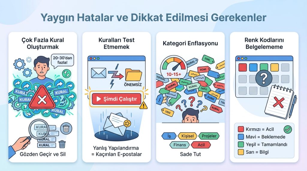 Outlook’ta Klasör Arama Stratejisi: Kural mı Kategori mi? 5 Yaygın Hatalar ve Dikkat Edilmesi Gerekenler