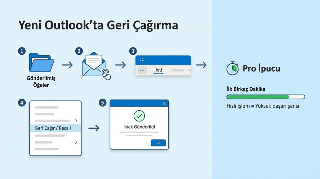 Yeni Outlook'ta Geri Çağırma