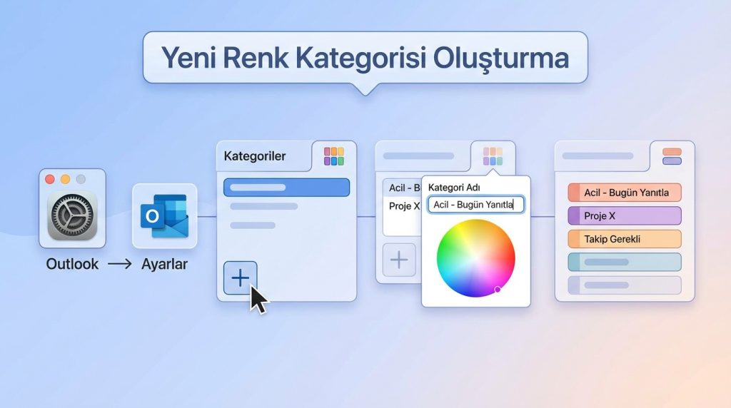 Yeni Renk Kategorisi Oluşturma