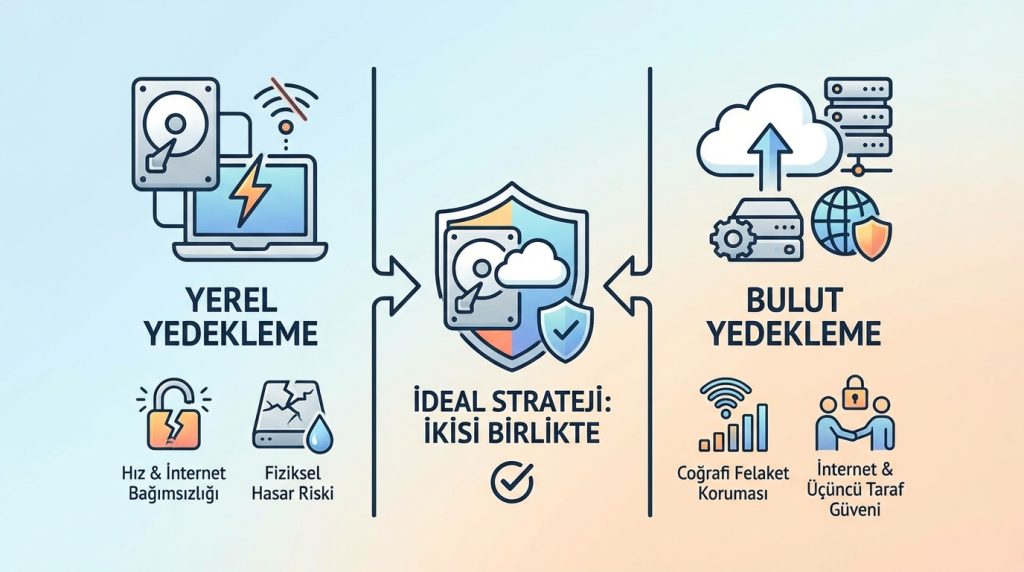 Yerel yedekleme mi bulut yedekleme mi daha güvenli?