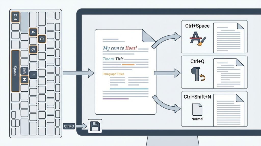 Word’de Sık Kullanılan Hatalar: Bozuk Biçimlendirme Nasıl Sıfırlanır? 2 Yöntem 1: Klavye Kısayollarıyla Hızlı Sıfırlama