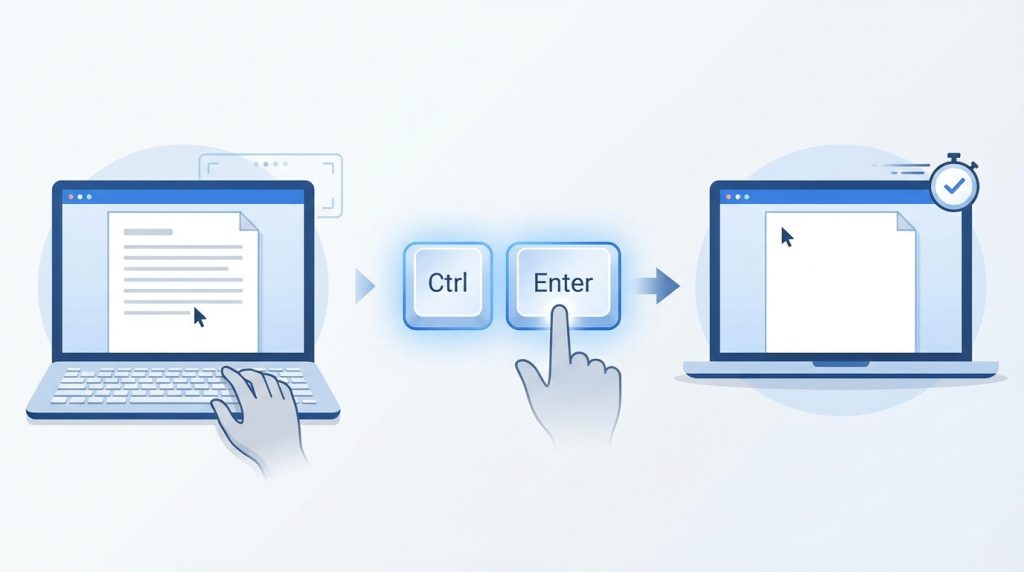 Yöntem 1: Klavye Kısayolu (En Hızlı)