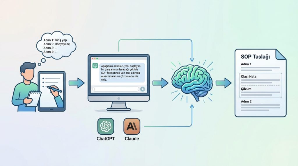 Yapay Zekâ ile Süreç Dokümantasyonu Hazırlama 2 Yöntem 1: LLM ile SOP Taslağı Oluşturma