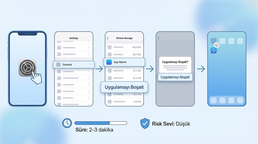 Yöntem 1: Uygulamayı Boşalt (Offload App)