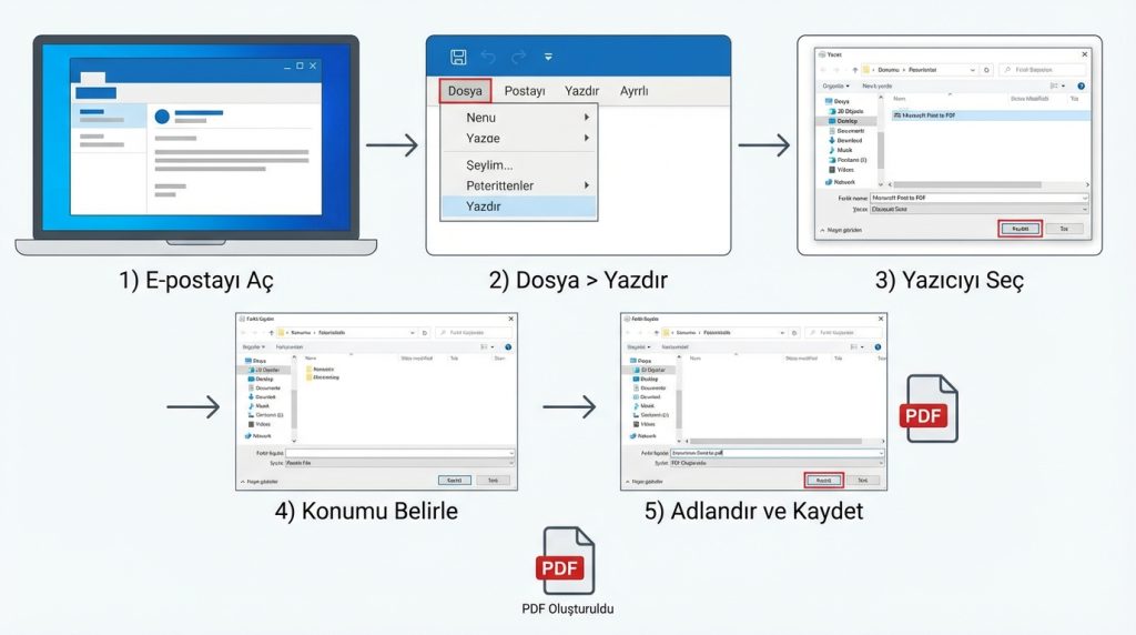 Yöntem 1: Yazdır ve PDF Olarak Kaydet (Windows)