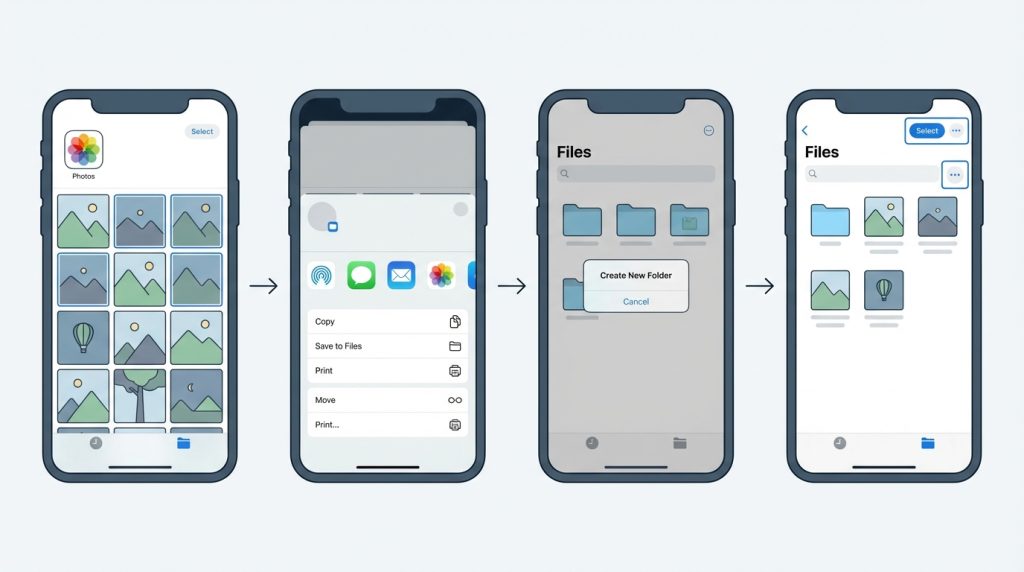iPhone’da Fotoğrafları PDF’e Çevirme ve Paylaşma 2 Yöntem 2: Dosyalar Uygulamasıyla Birden Fazla Fotoğrafı Tek PDF Yapma