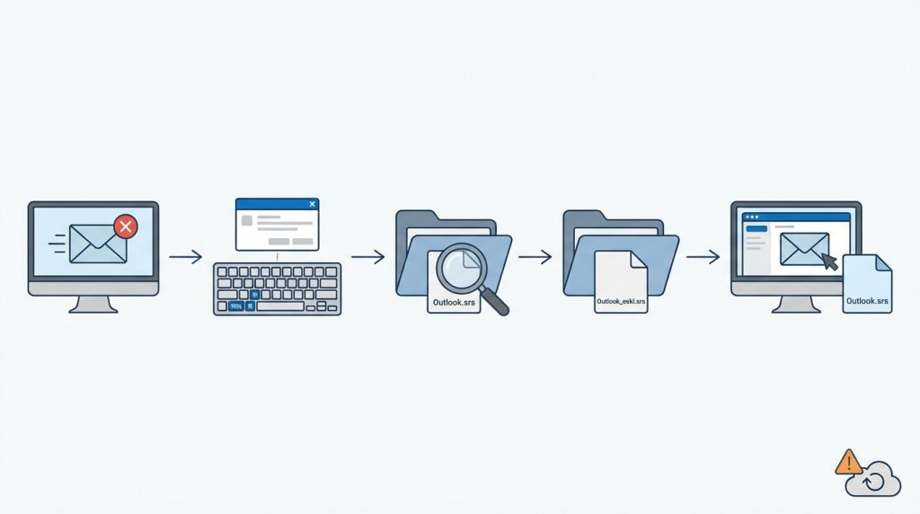 Outlook’ta Kurallar Çalışmıyor Sorunu Çözüm Rehberi 3 Yöntem 2: SRS Dosyasını Yenileme