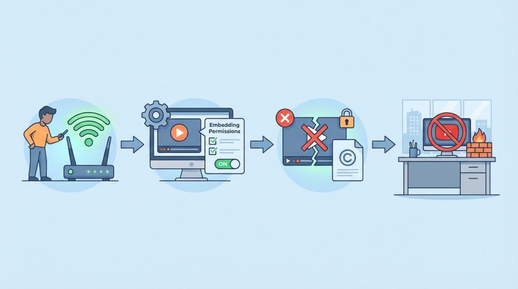YouTube videosu ekledim ama oynatılmıyor, ne yapmalıyım?