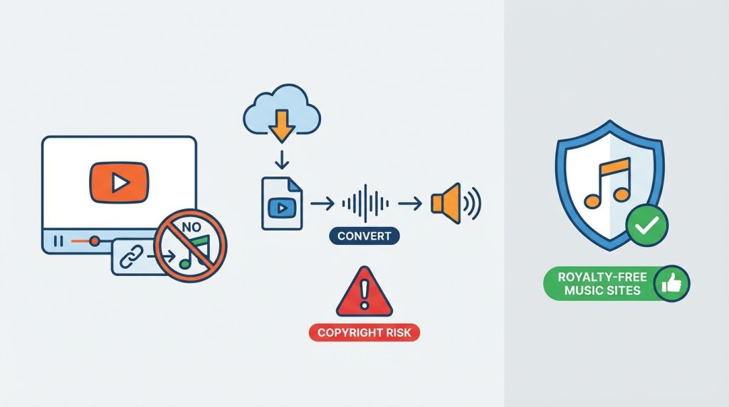 YouTube'dan müzik ekleyebilir miyim?