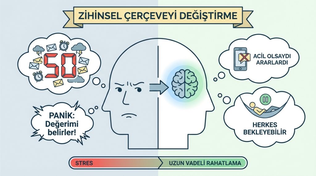 “Okunmamış” sayacı stresini azaltma yöntemleri 3 Zihinsel Çerçeveyi Değiştirme