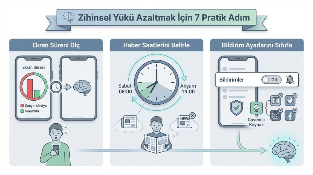 Zihinsel Yükü Azaltmak İçin 7 Pratik Adım