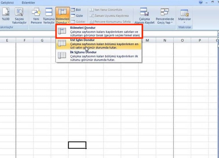 excel-de-Satir-ve-Sutun-Grubunuzu-Sabitleme