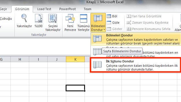 excelde-ilk-sutunu-dondurma