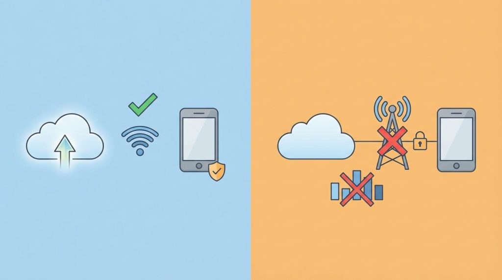 iCloud yedekleme Wi-Fi olmadan çalışır mı?