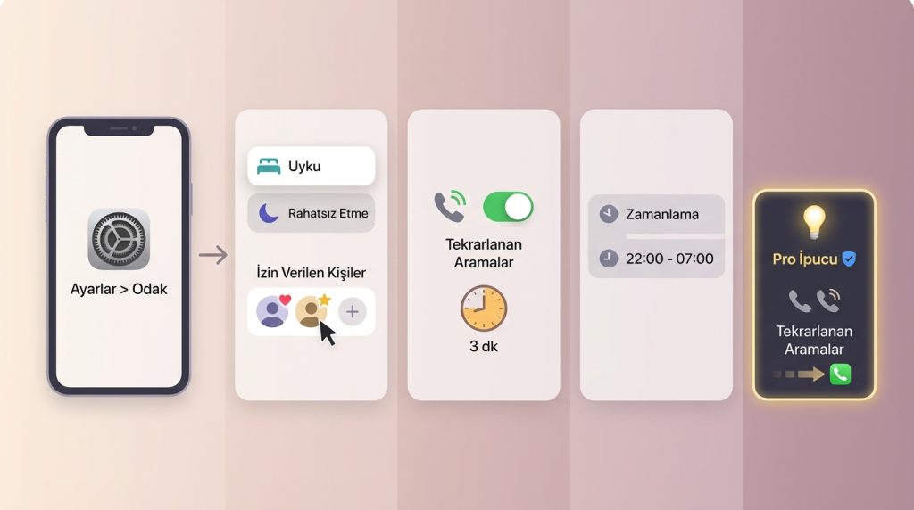 iOS Kullanıcıları İçin: Odak Modları