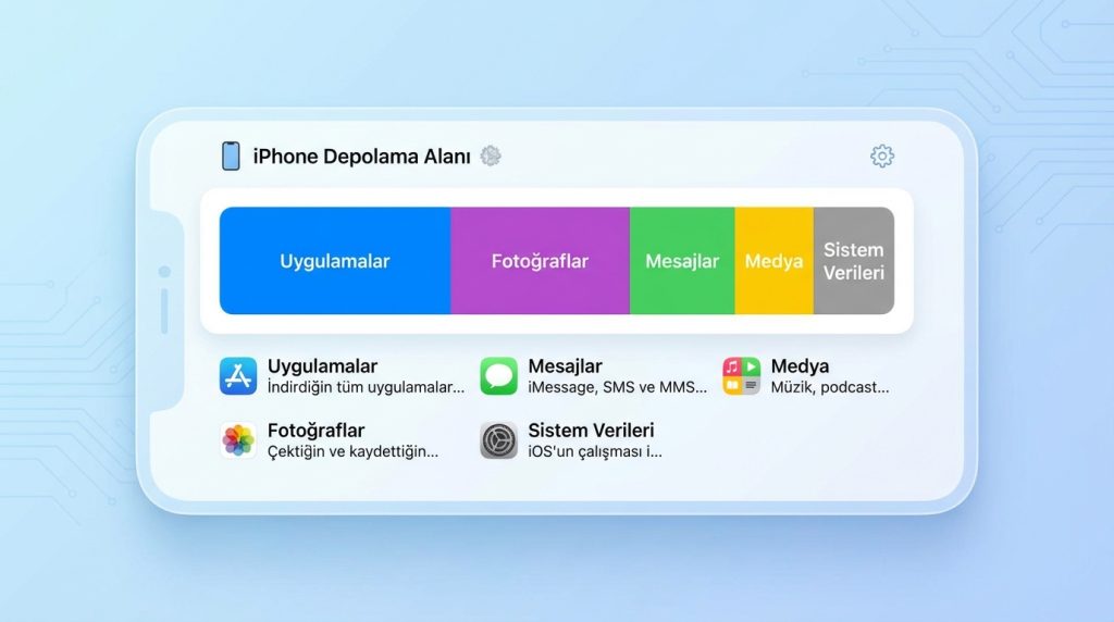 iPhone Depolama Ekranını Okumak