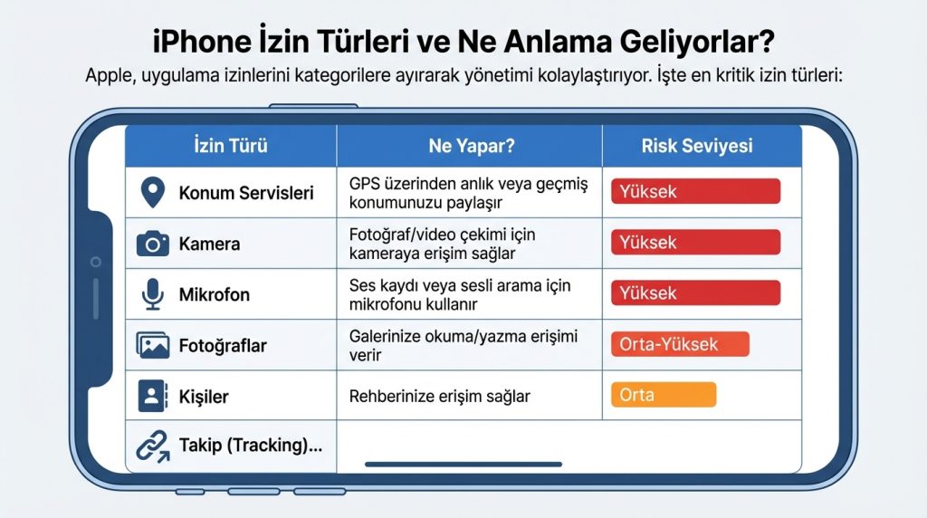 iPhone’da Uygulama İzinleri Nasıl Yönetilir? 2 iPhone İzin Türleri ve Ne Anlama Geliyorlar?