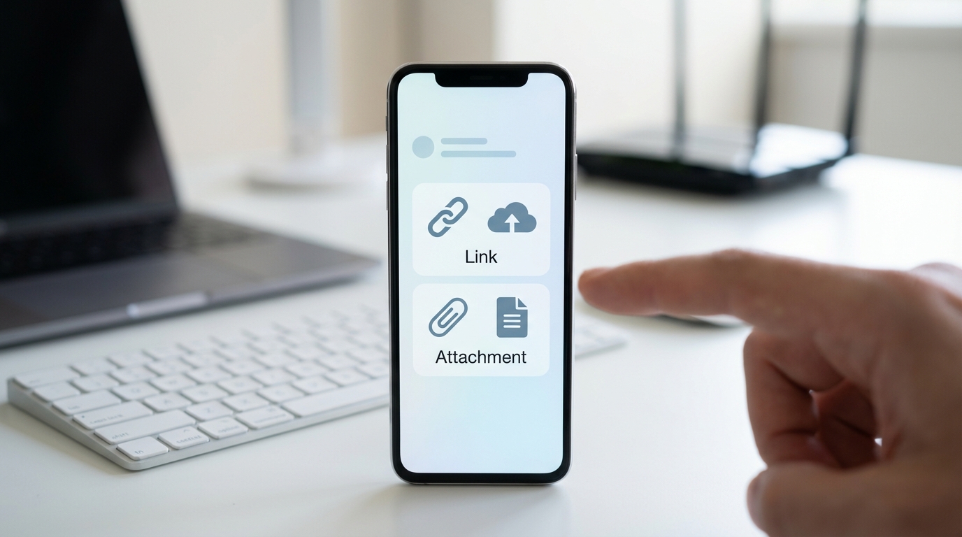 iPhone’da Dosya Paylaşırken Link mi Ek mi? Doğru Seçim