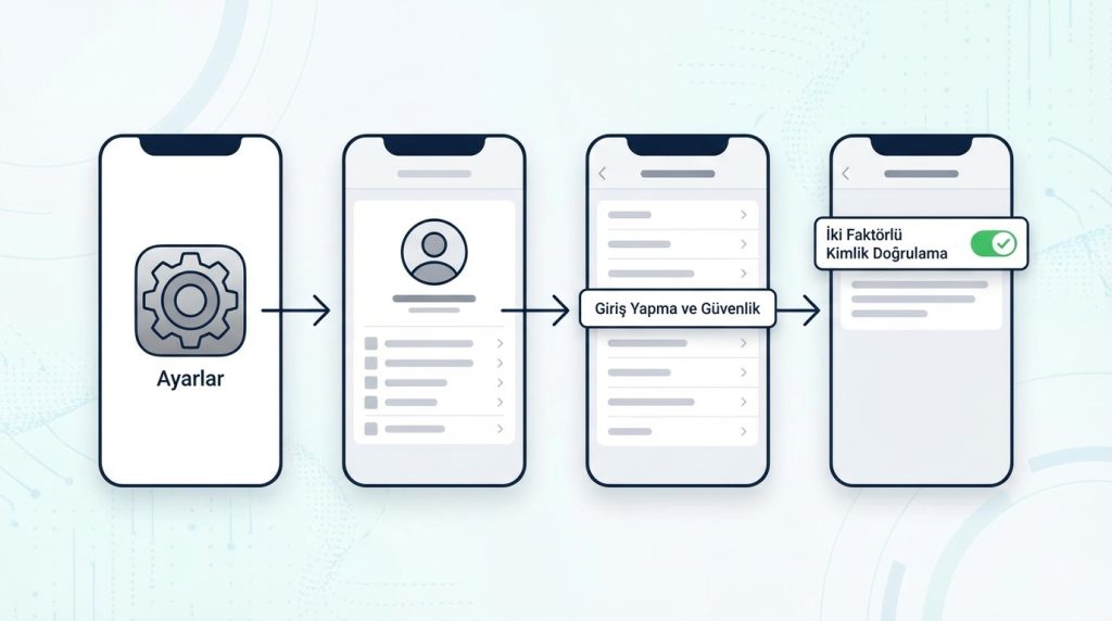 iPhone'da İki Faktörlü Kimlik Doğrulama Açma Adımları