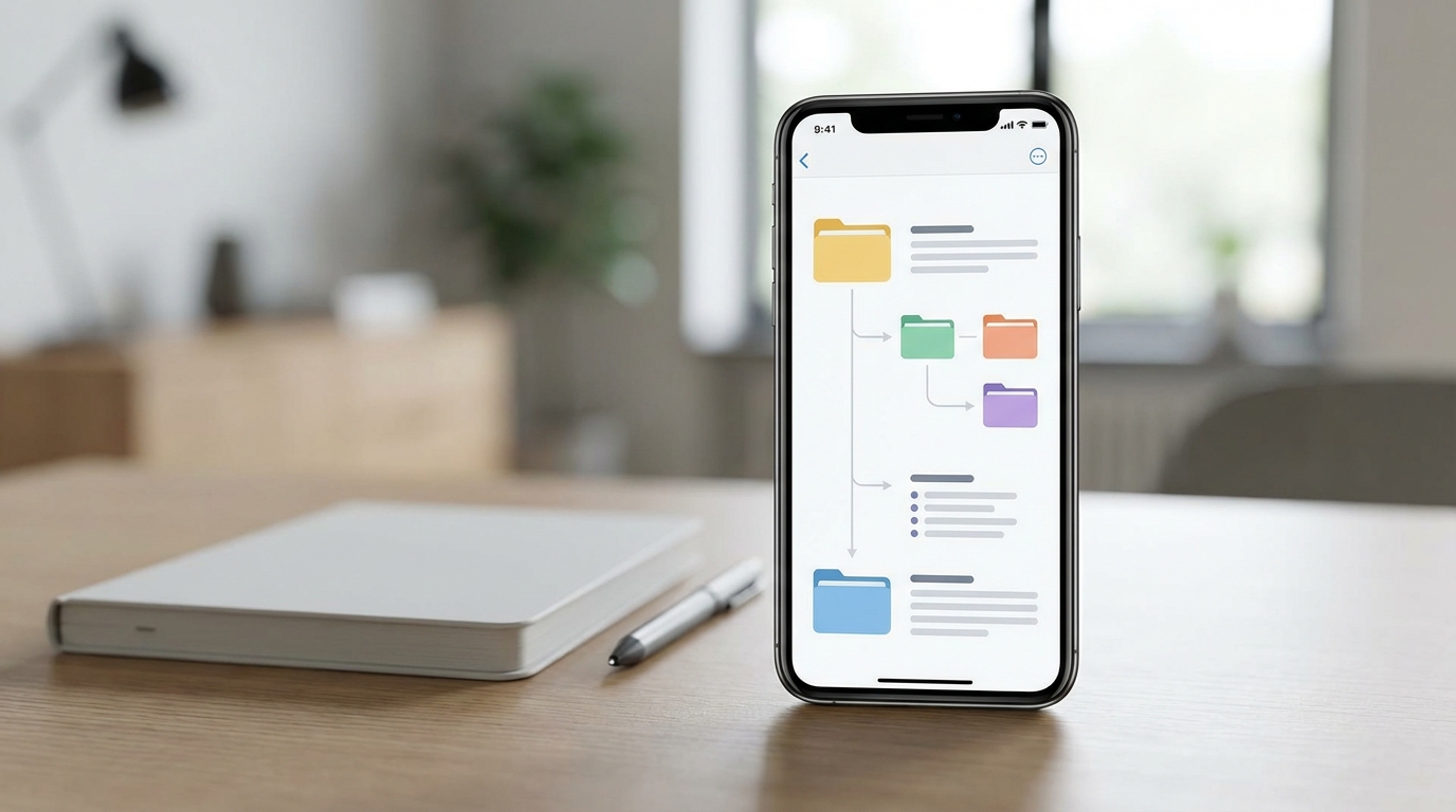 iPhone’da Notlar Uygulamasında Düzenli Klasör Sistemi Kurma