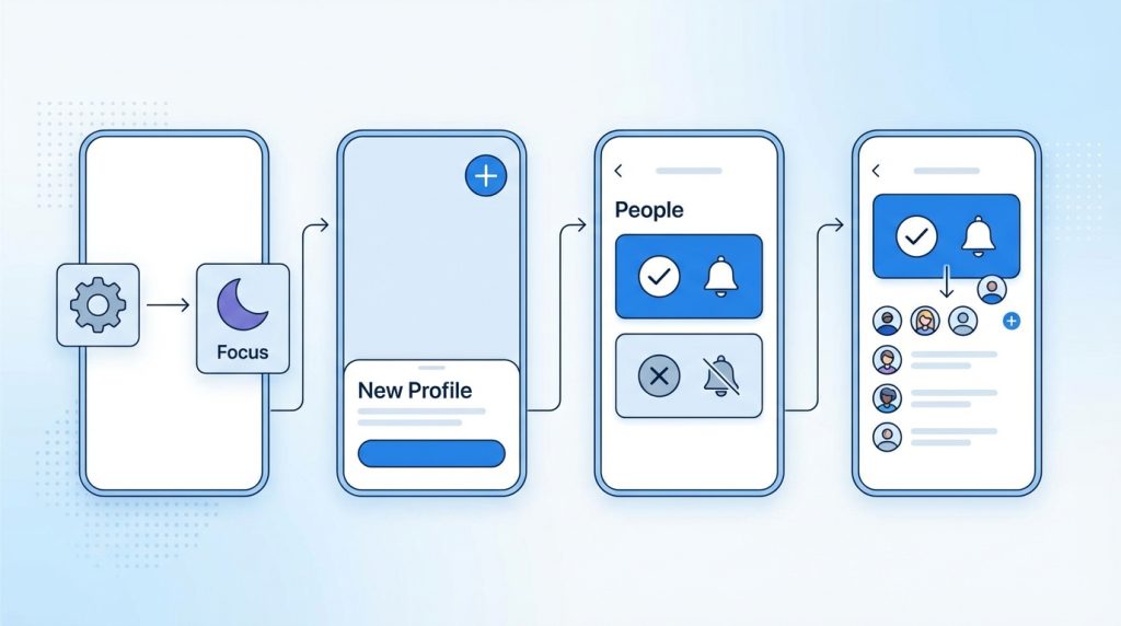 Odak modu kurma: Kimlerden bildirim gelsin, kimlerden gelmesin? 2 iPhone'da Odak Modu Nasıl Kurulur?