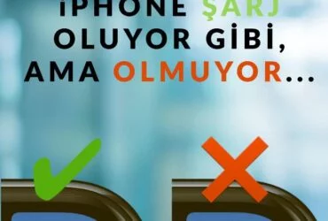 iphone şarj problemi