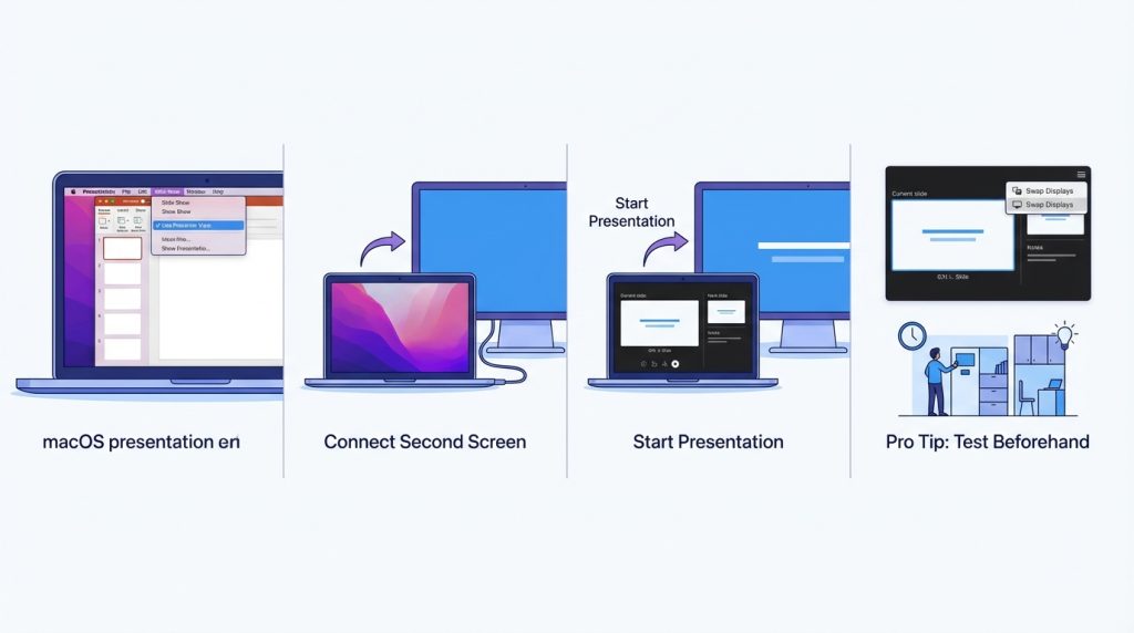 macOS'ta Presenter View Açma