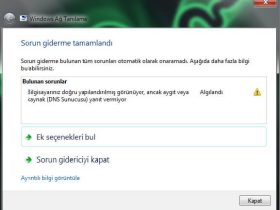 Windows DNS Sunucusu Yanıt Vermiyor Hatası